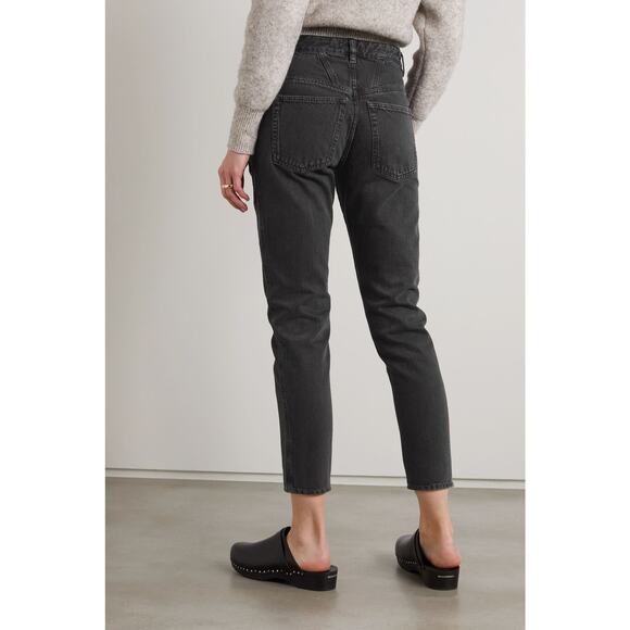 Isabel Marant Etoile Tilly Straight Leg Jeans Faded Black Size 2 New - Picture 12 of 15